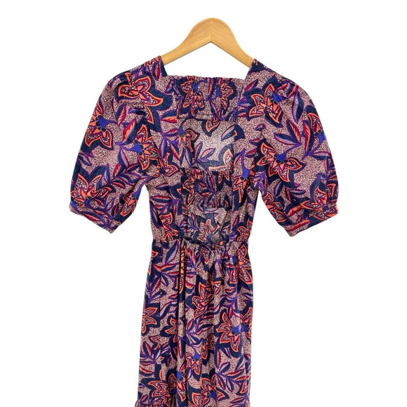 NWT Evereve Noelle Open Back Cut Outdoor Floral Print Maxi Dress Women's Size XS - Picture 5 of 11